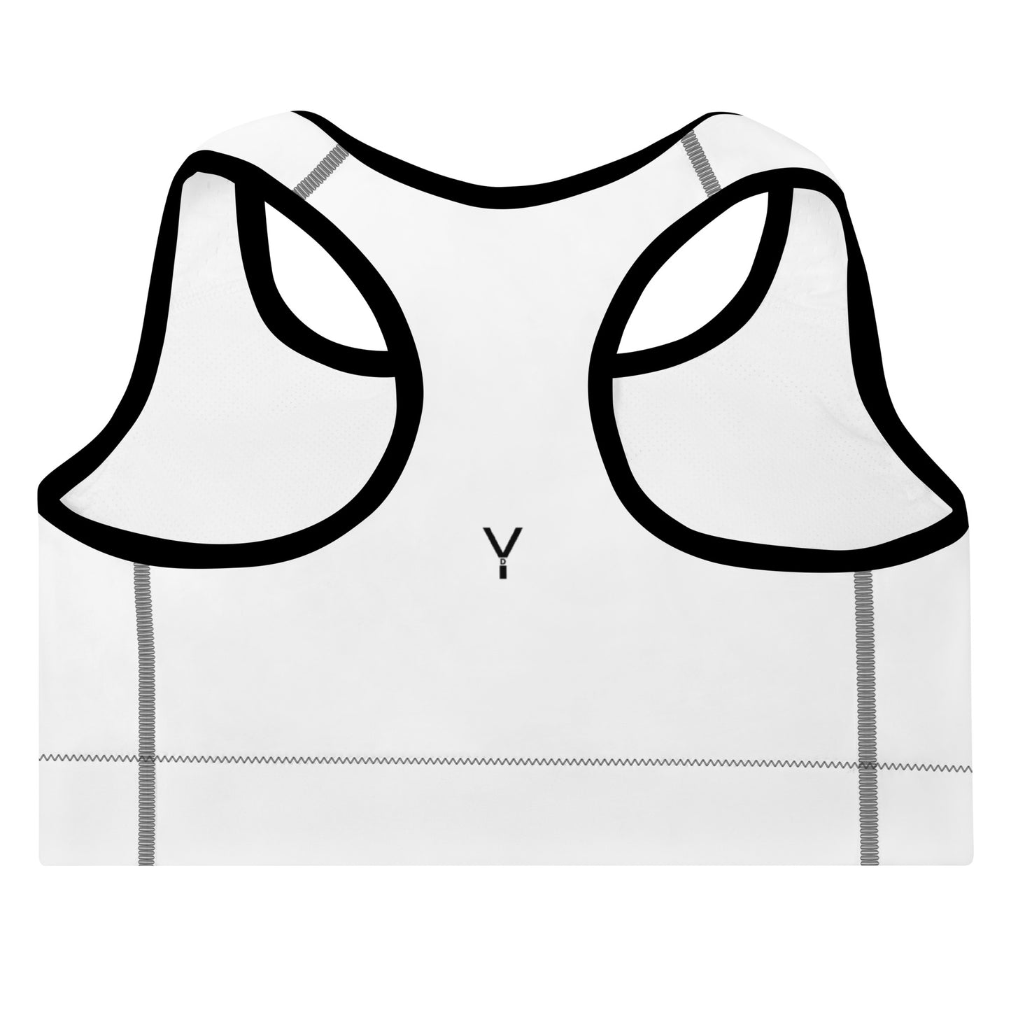 Black Piping Padded Sports Bra - You Do You