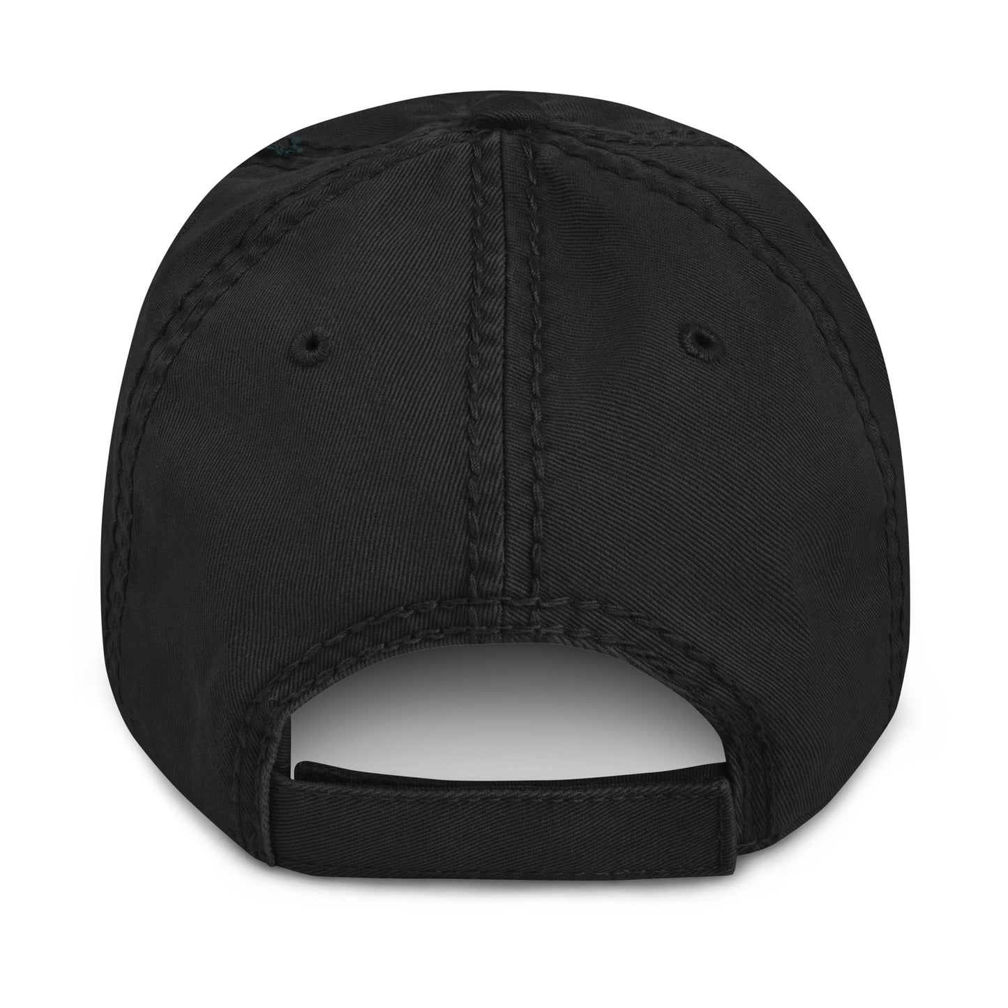 Black Distressed Hat