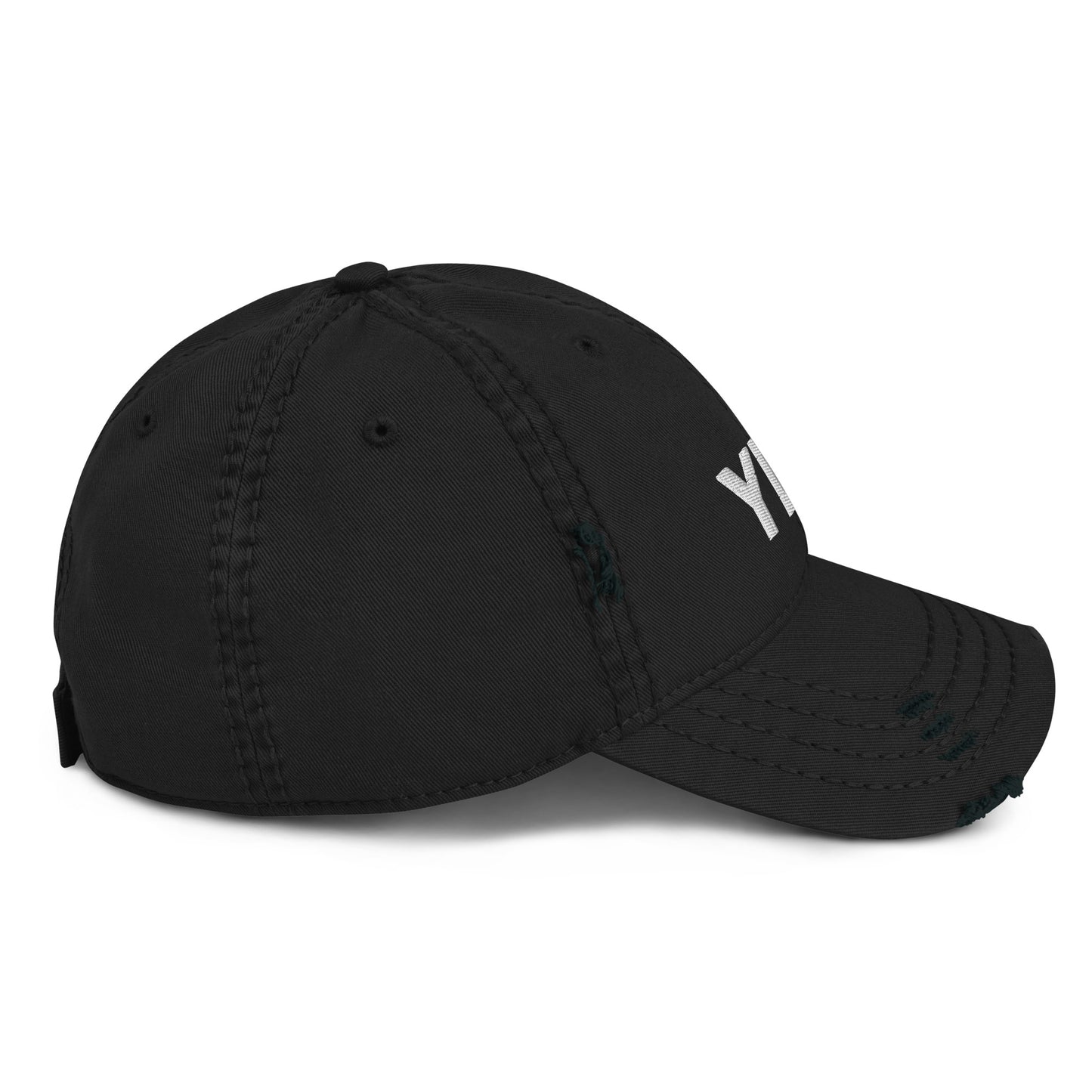 Black Distressed Hat