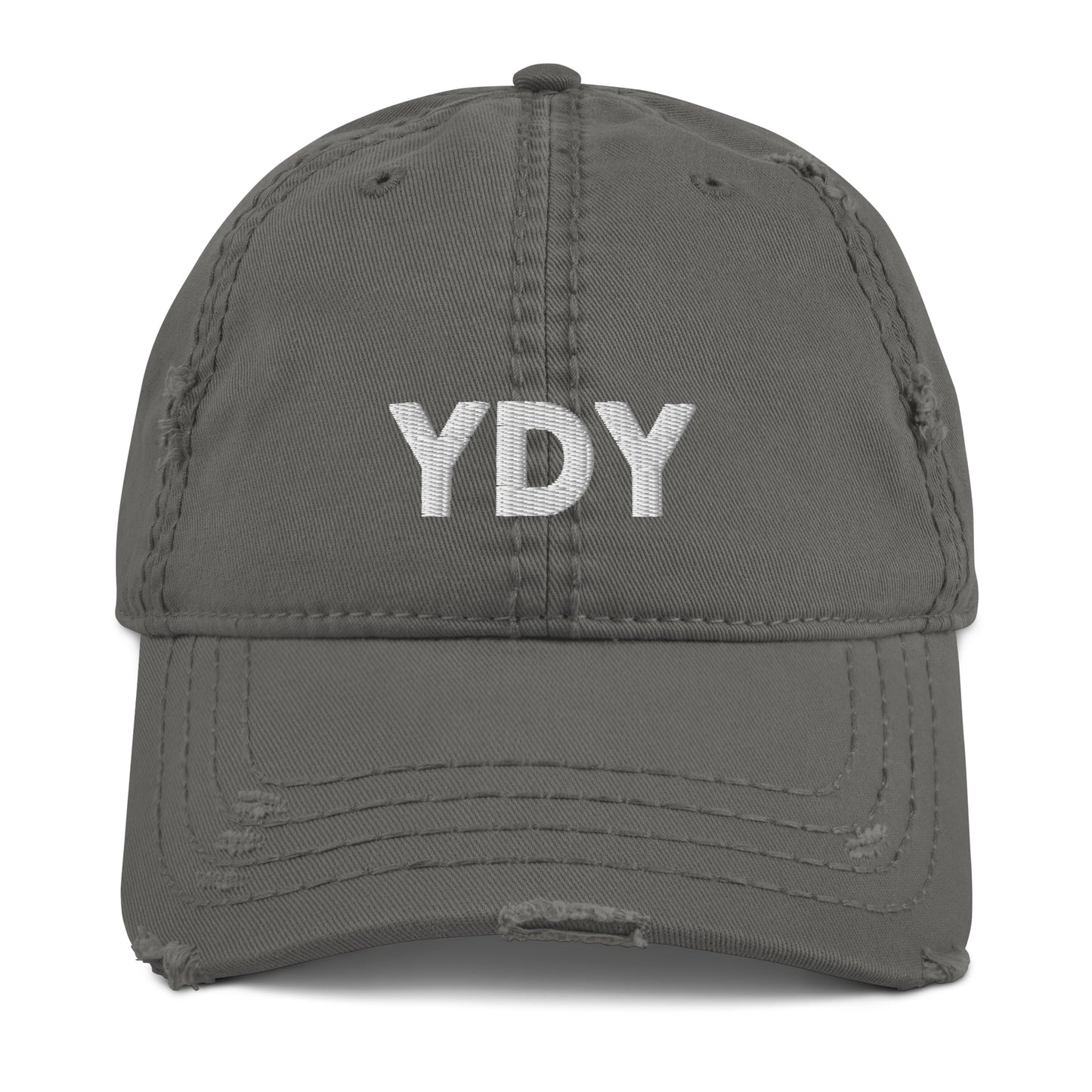 Charcoal Grey Distressed Hat