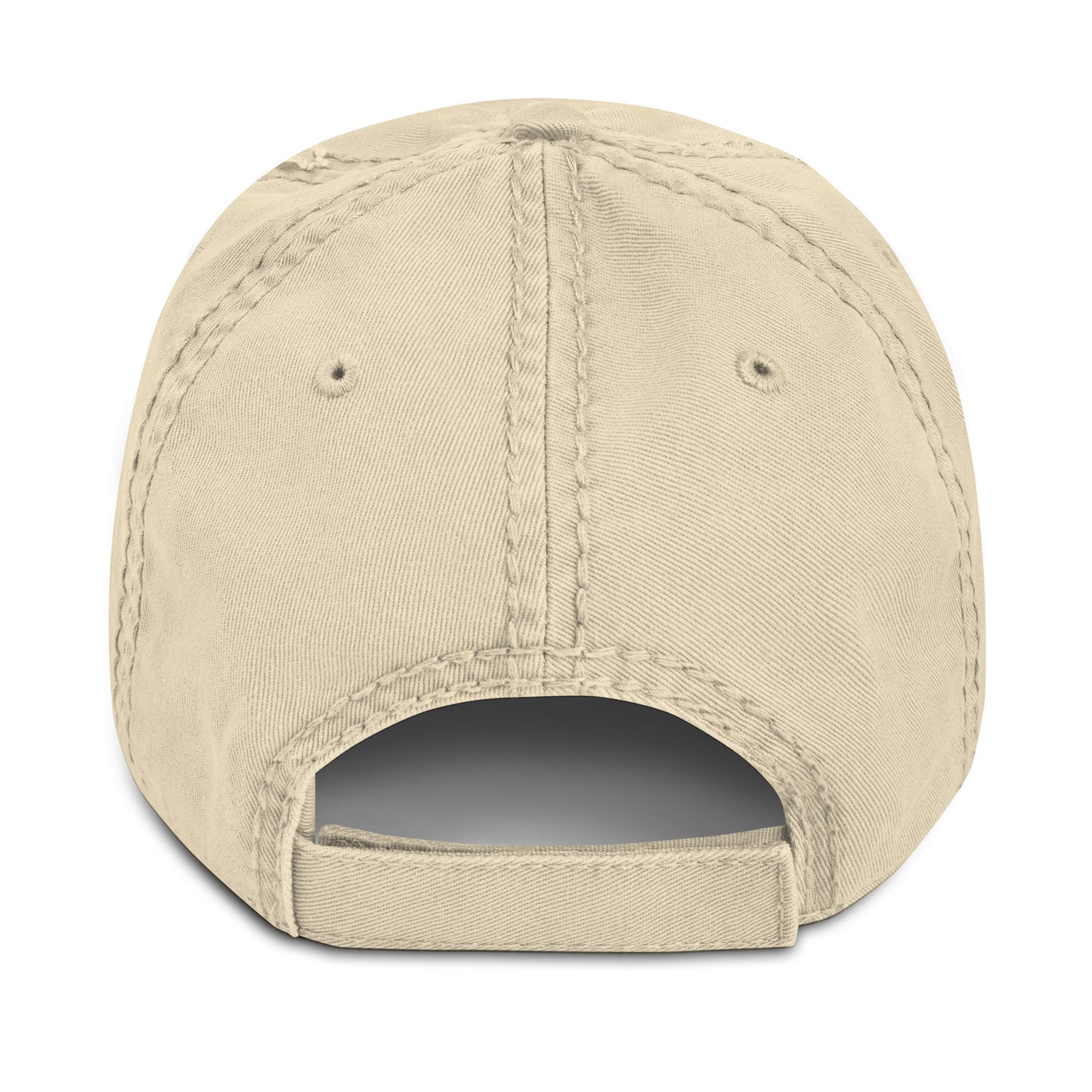 Beige Distressed Hat