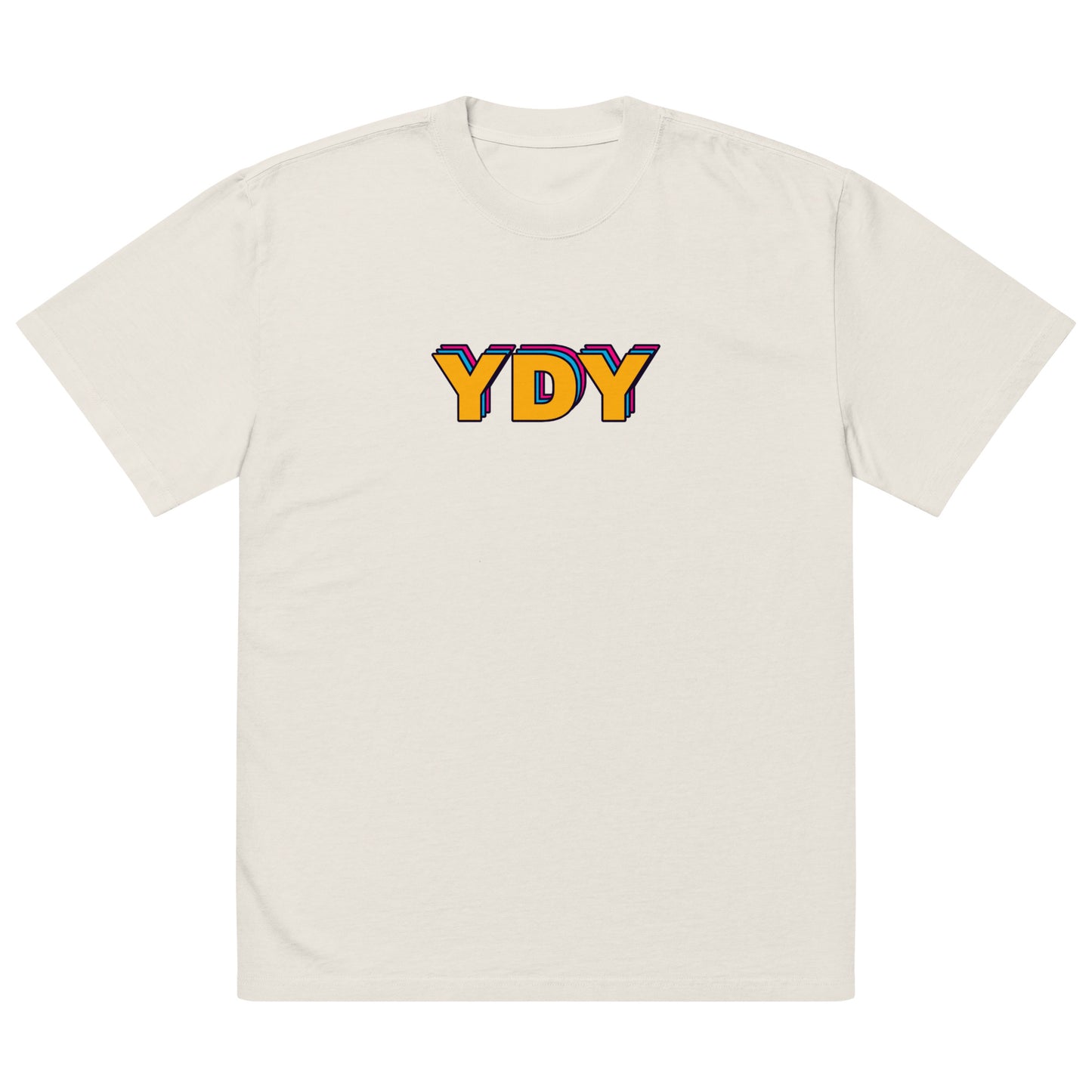 YDY Cream Oversized t-shirt