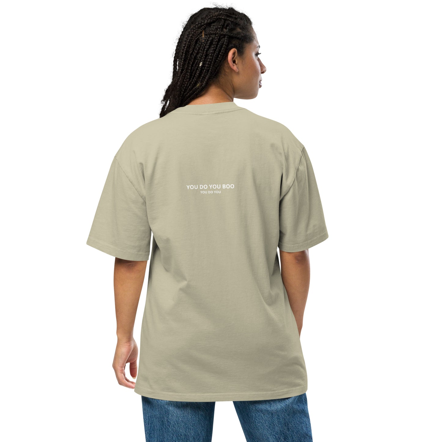 Unisex Beige Oversized t-shirt - You Do You Boo