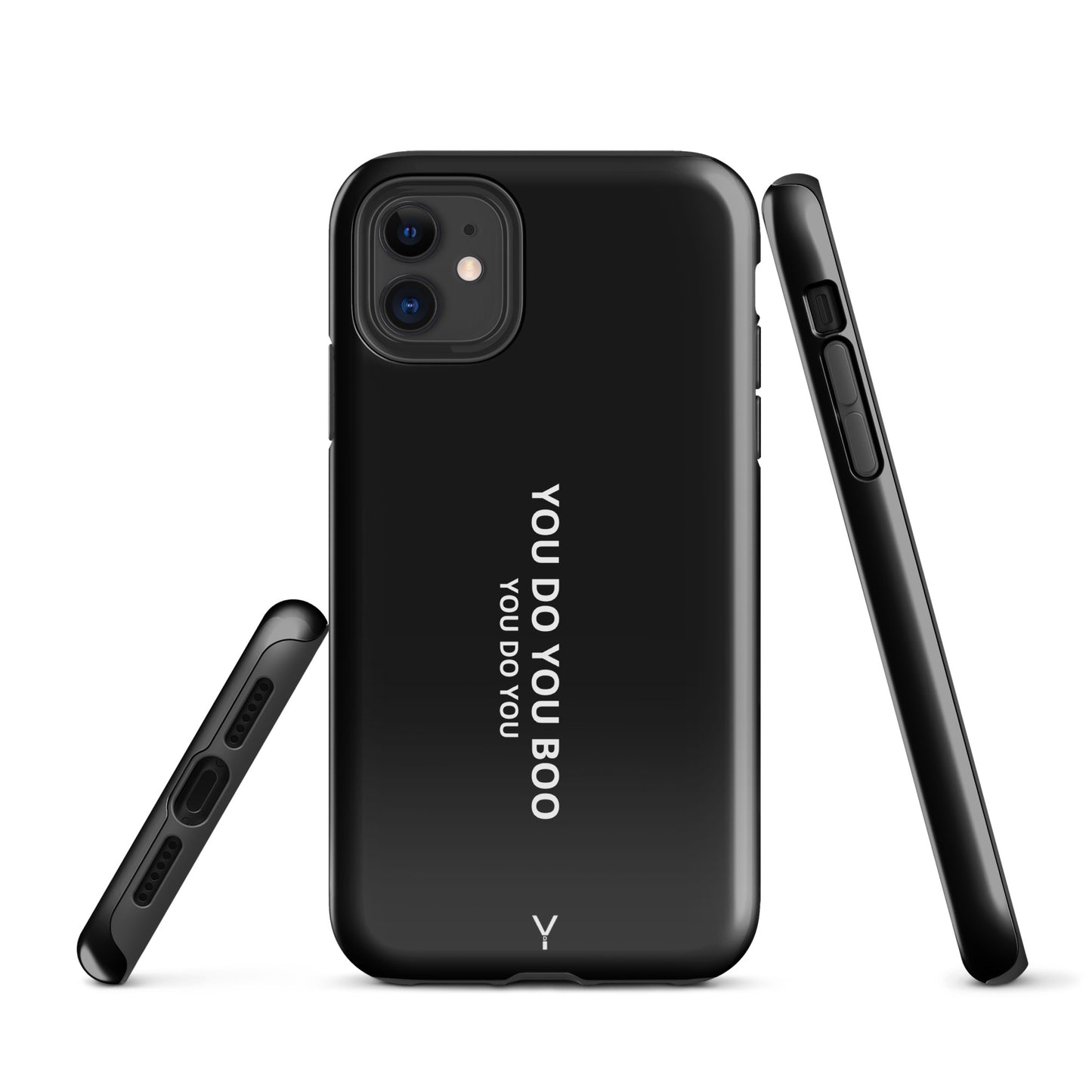 Black Glossy Tough Case for iPhone® - You Do You Boo