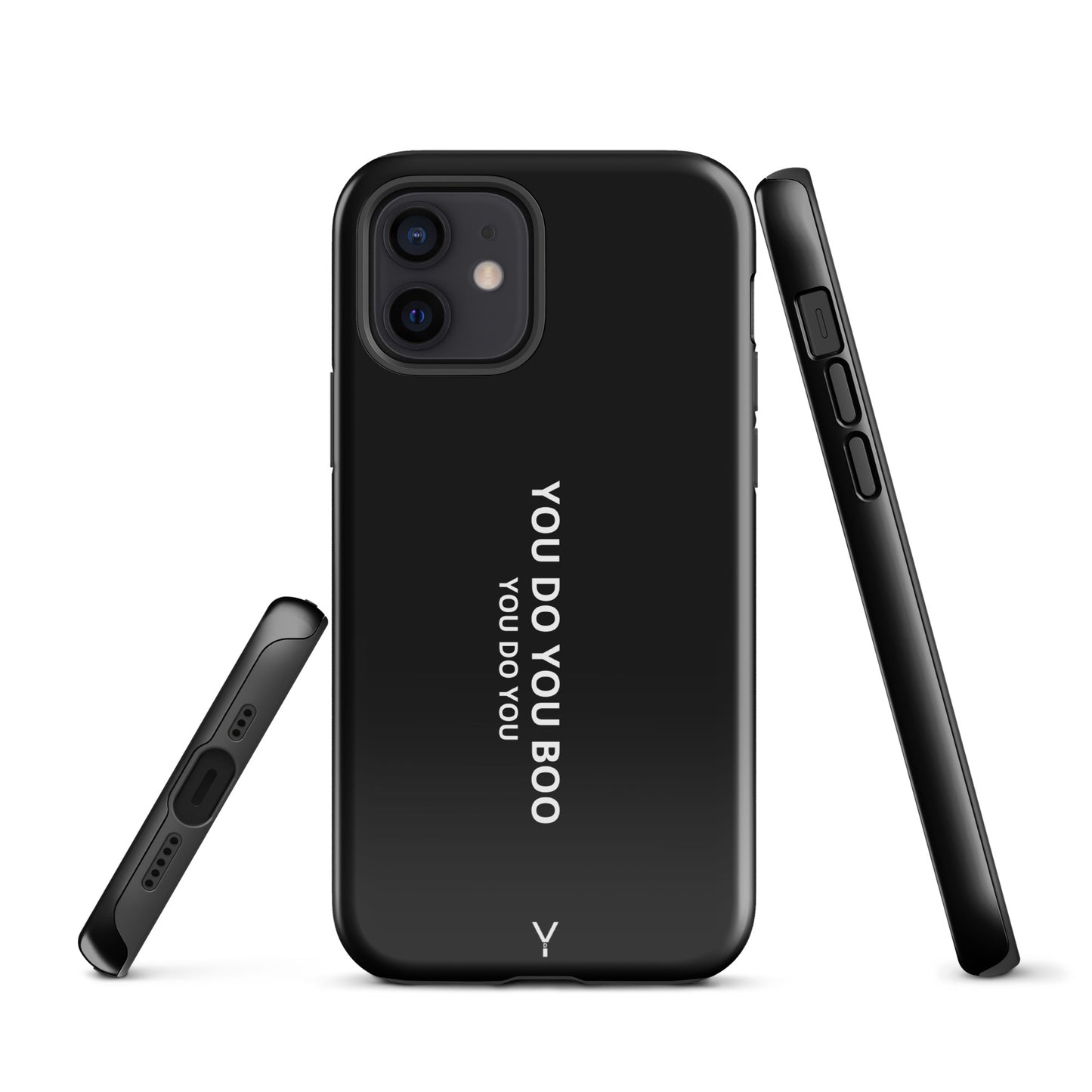 Black Glossy Tough Case for iPhone® - You Do You Boo