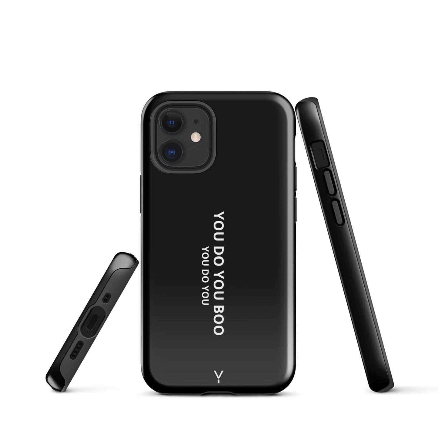 Black Glossy Tough Case for iPhone® - You Do You Boo