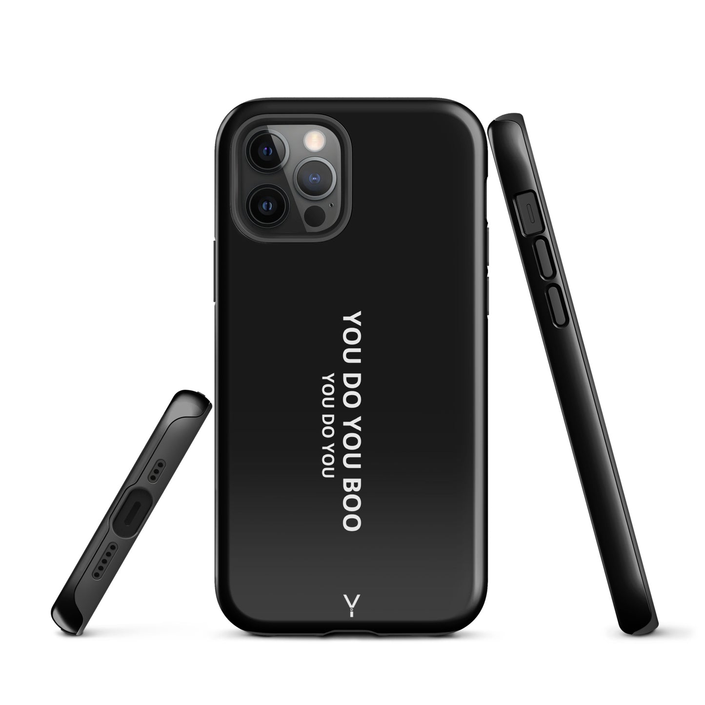 Black Glossy Tough Case for iPhone® - You Do You Boo