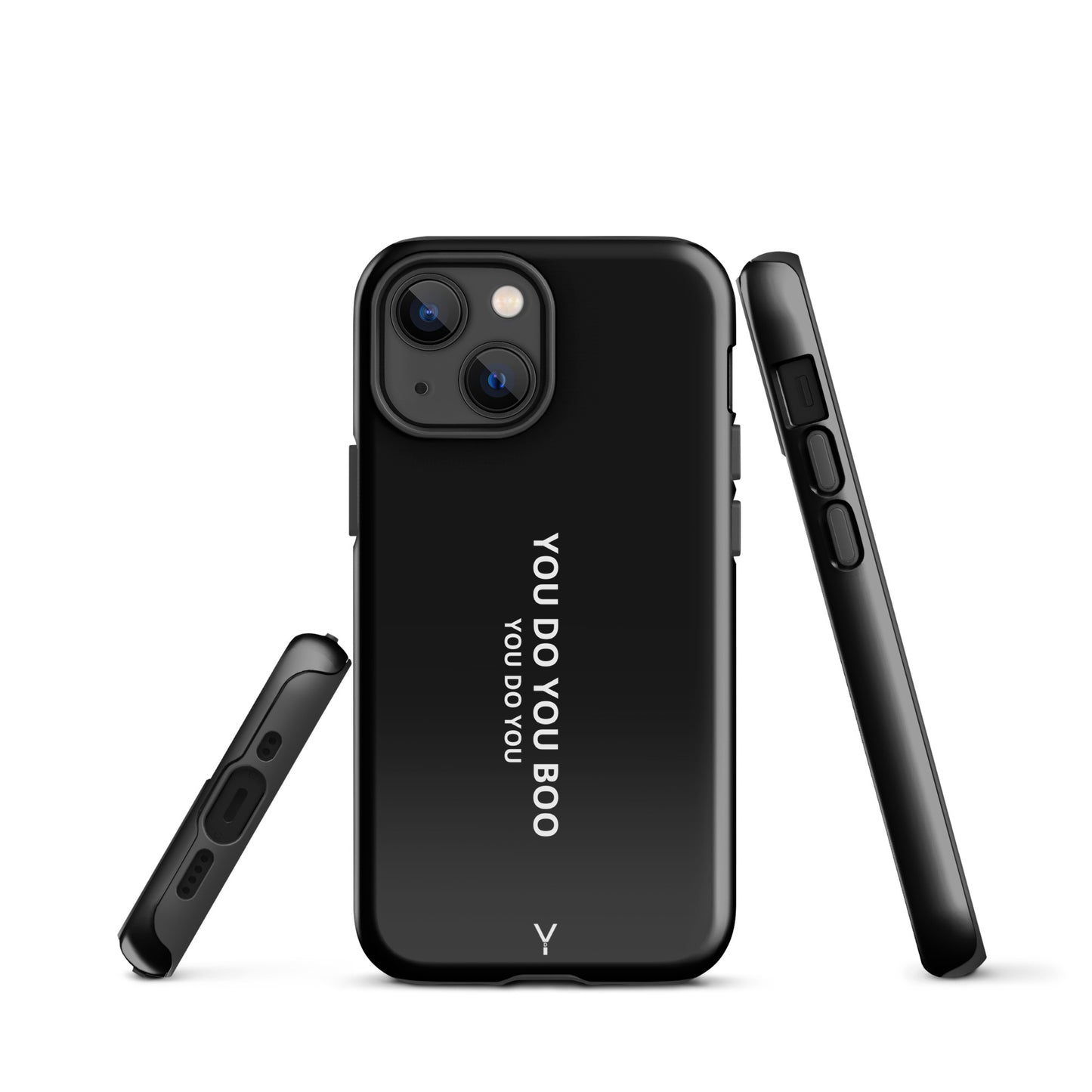 Black Glossy Tough Case for iPhone® - You Do You Boo