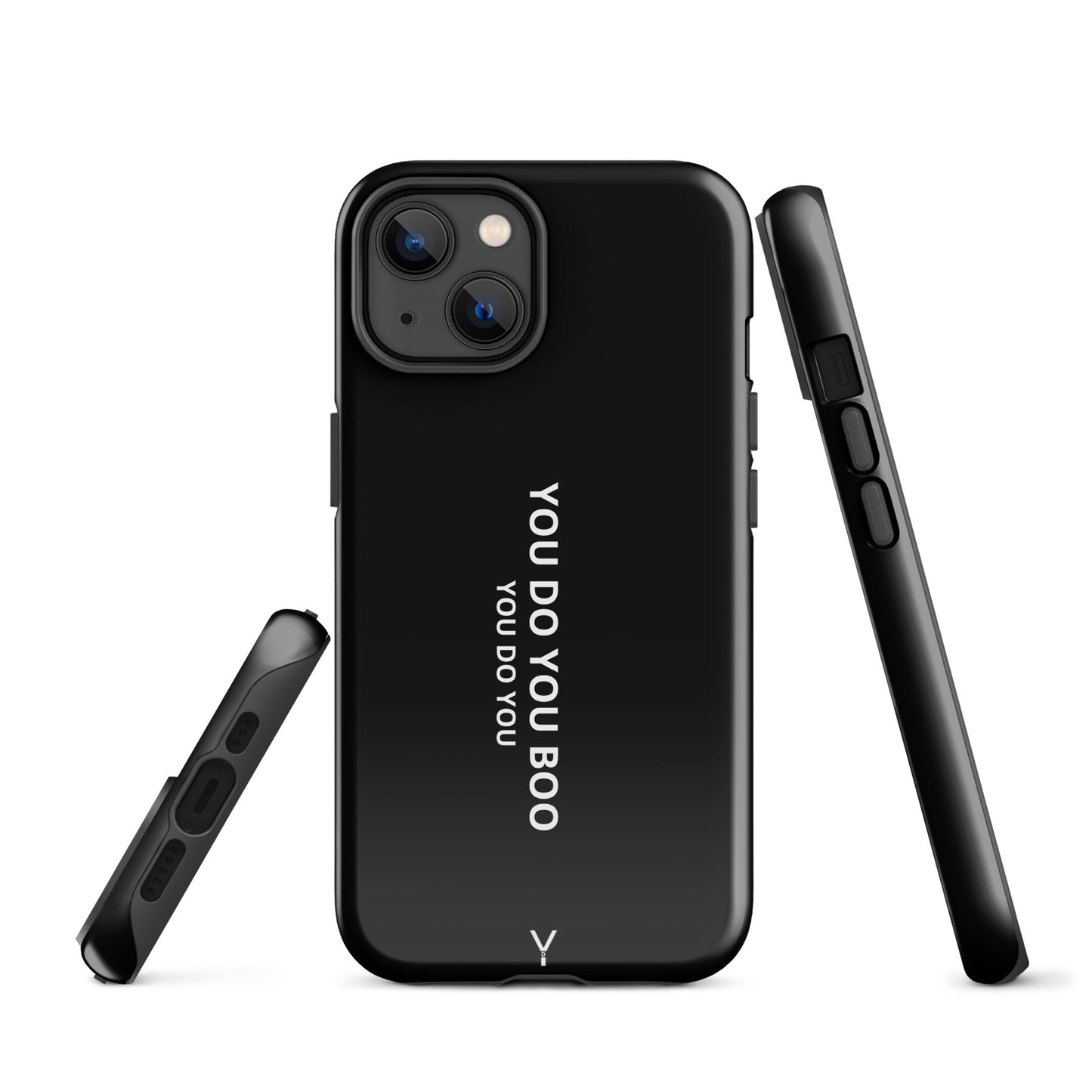 Black Glossy Tough Case for iPhone® - You Do You Boo