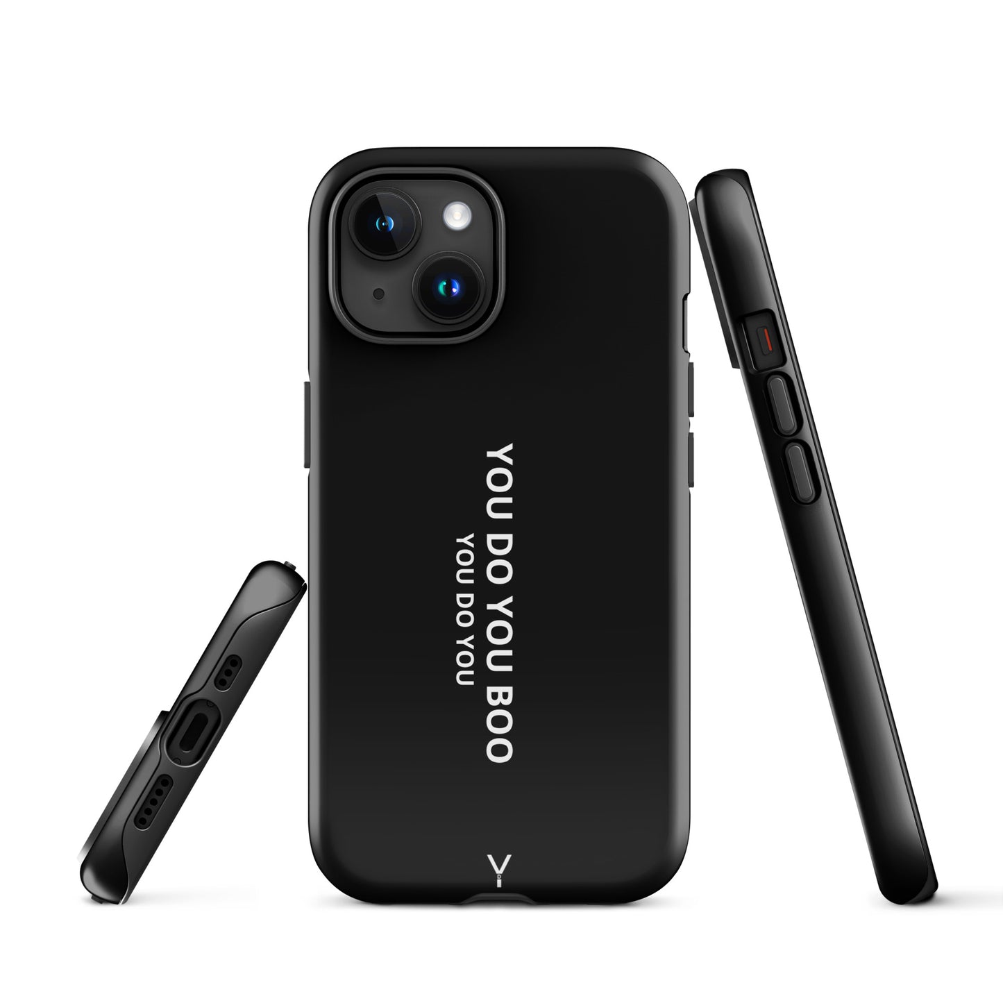 Black Glossy Tough Case for iPhone® - You Do You Boo