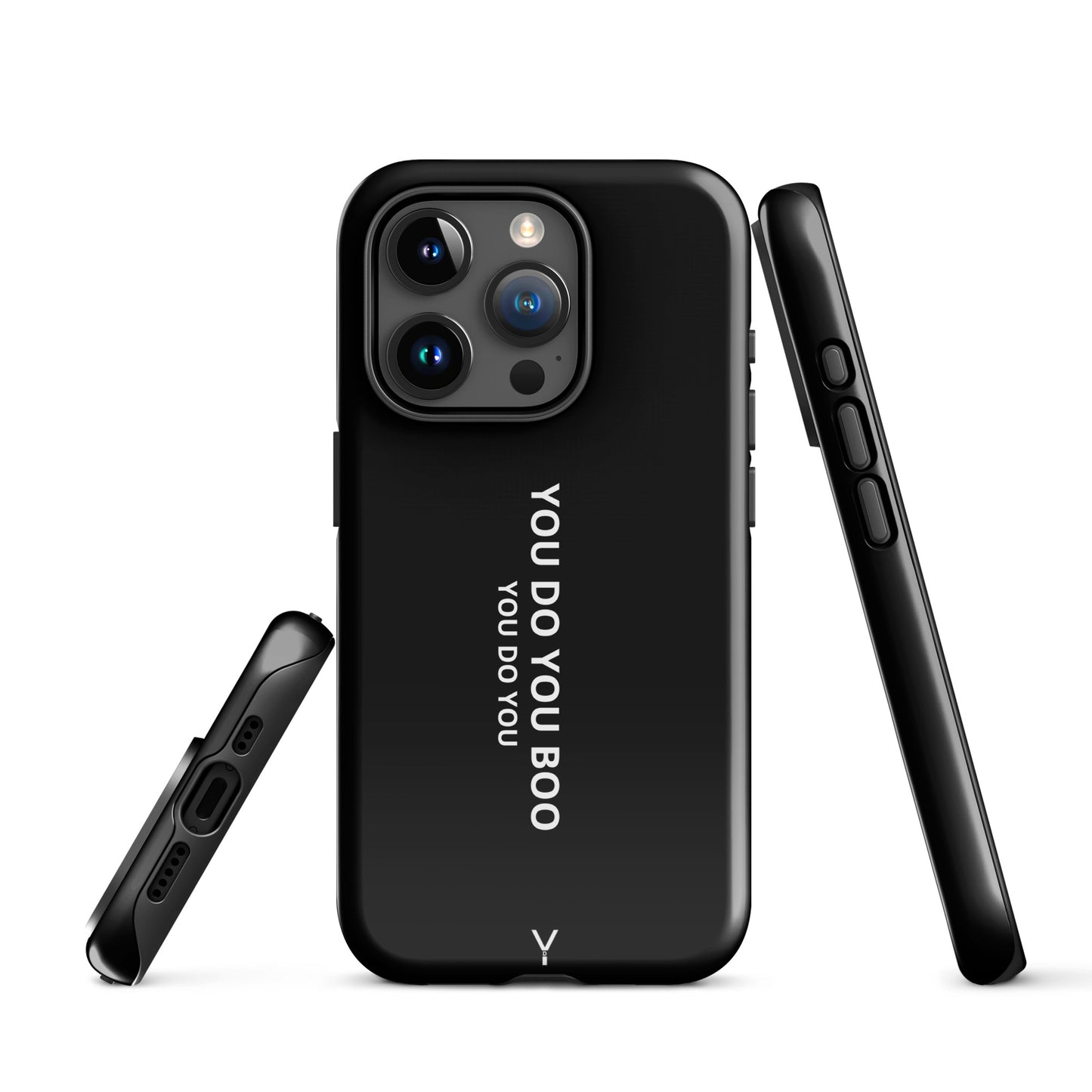 Black Glossy Tough Case for iPhone® - You Do You Boo