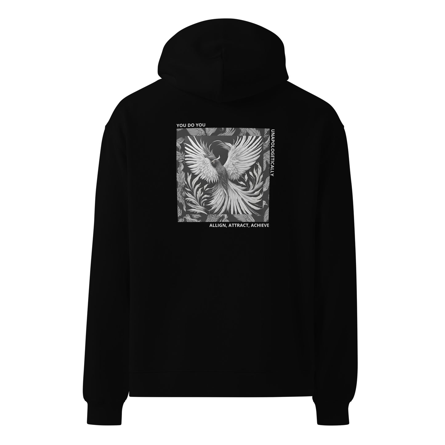 Phoenix Black Unisex oversized hoodie